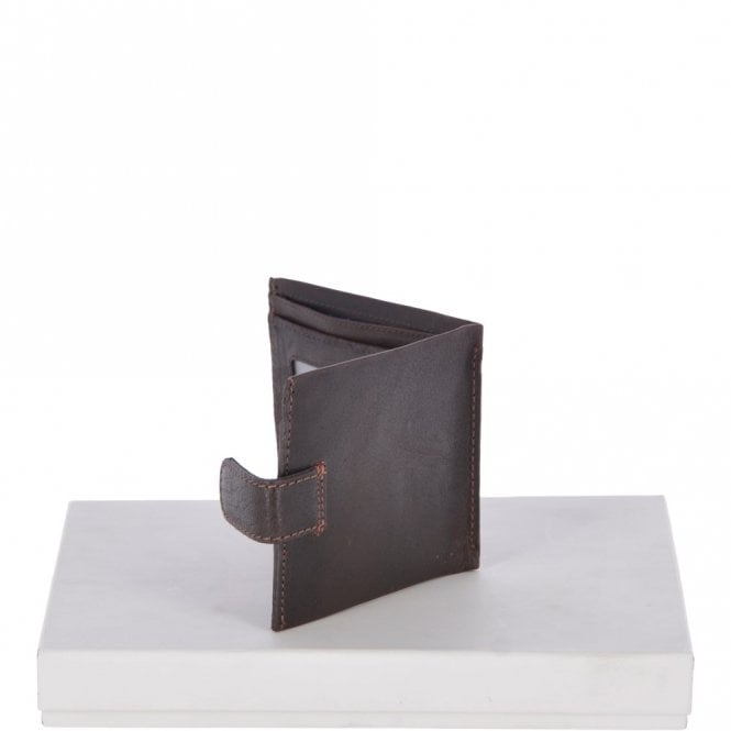 Ashwood Leather Crumble 3 Card ID & Bill Fold Tab Wallet Brown/crum: 1419 C