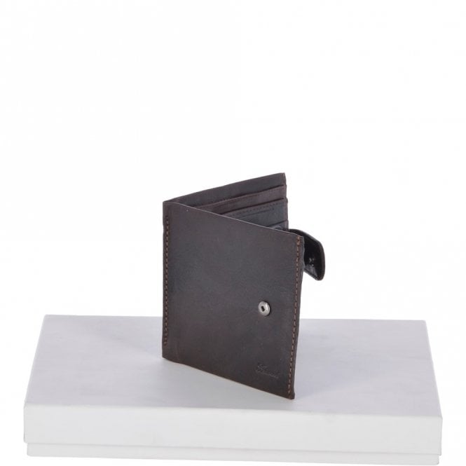 Ashwood Leather Crumble 3 Card ID & Bill Fold Tab Wallet Brown/crum: 1419 C