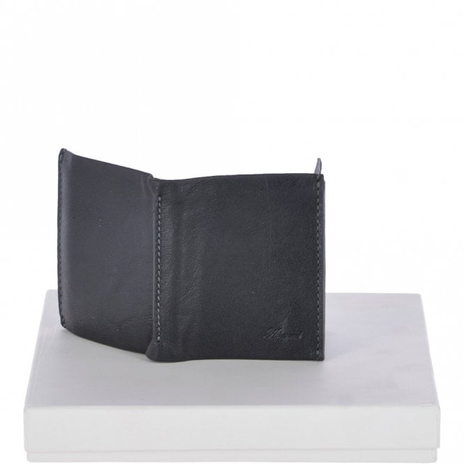 Ashwood Leather Crumble 4 Card ID & Coins Bill Fold Wallet Black/crum: 1417 C