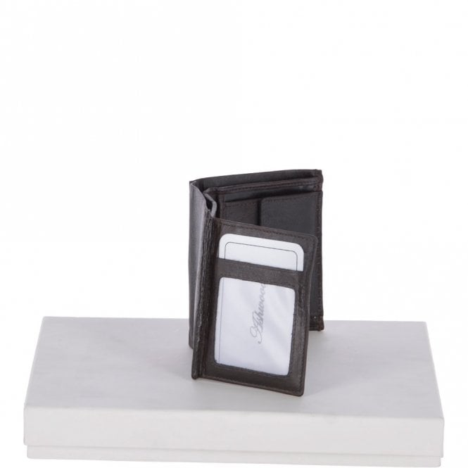 Ashwood Leather Crumble 4 Card ID & Coins Bill Fold Wallet Brown/crum: 1417 C