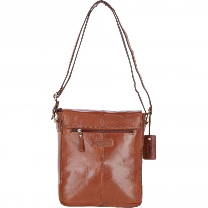 Ashwood Leather Elegant Ashwood Leather Unisex Crossbody Bag Honey: G-19