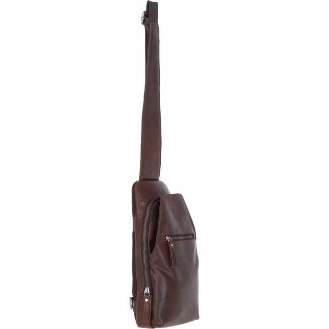 Ashwood Leather Exquisite Ashwood Leather Sling Bag Brandy: F-88
