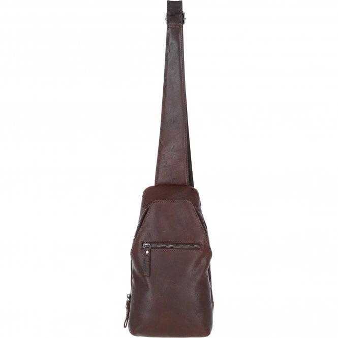 ashwood leather Exquisite Ashwood Leather Sling Bag Brandy: F-88