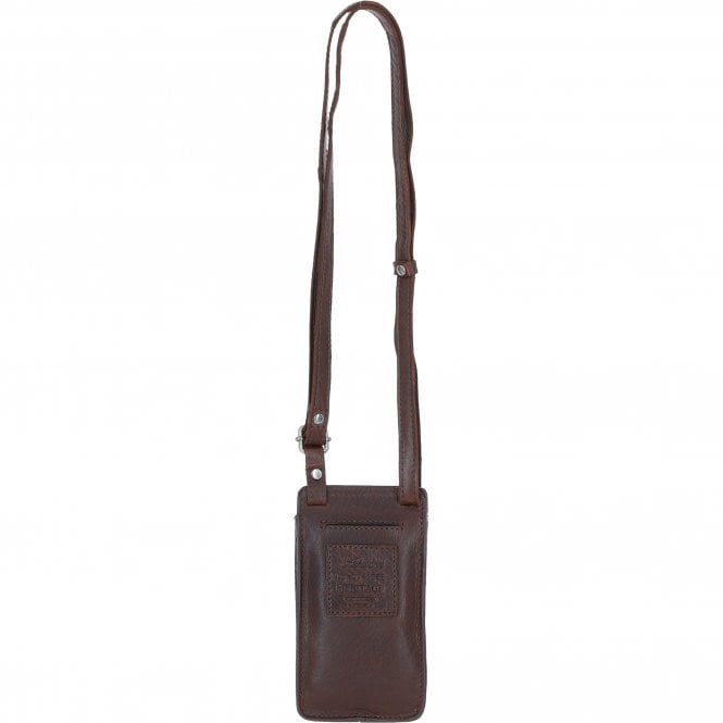 Ashwood Leather Exquisite Ashwood Leather Smartphone Bag Brandy: F-89