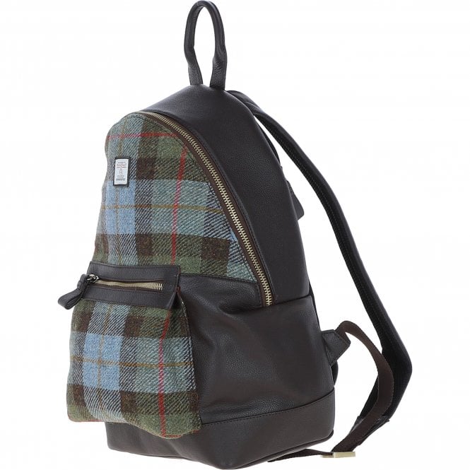 Ashwood Leather Exquisite Ashwood Leather X Harris Tweed Large Rucksack Brown/Mcload: TW-43-01-BM