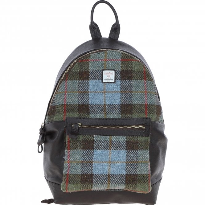 ashwood leather Exquisite Ashwood Leather x Harris Tweed Large Rucksack Brown/Mcload: TW-43-01-BM