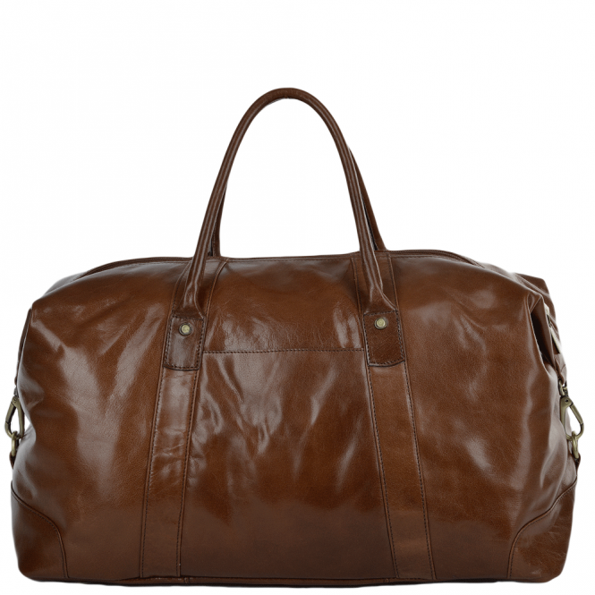 Ashwood Leather Extra Large Vegetable Tanned Leather Travel Holdall Chestnut : Lewis