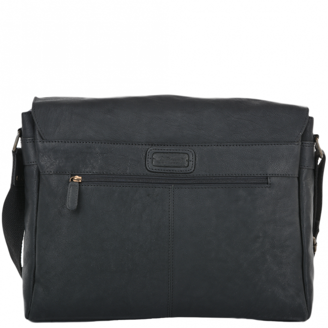 Ashwood Leather Five Pocket Carry All Leather Messenger Bag Black/ant : Pedro