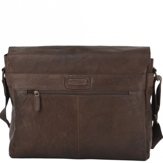 Ashwood Leather Five Pocket Carry All Leather Messenger Bag Brown/wash : Pedro