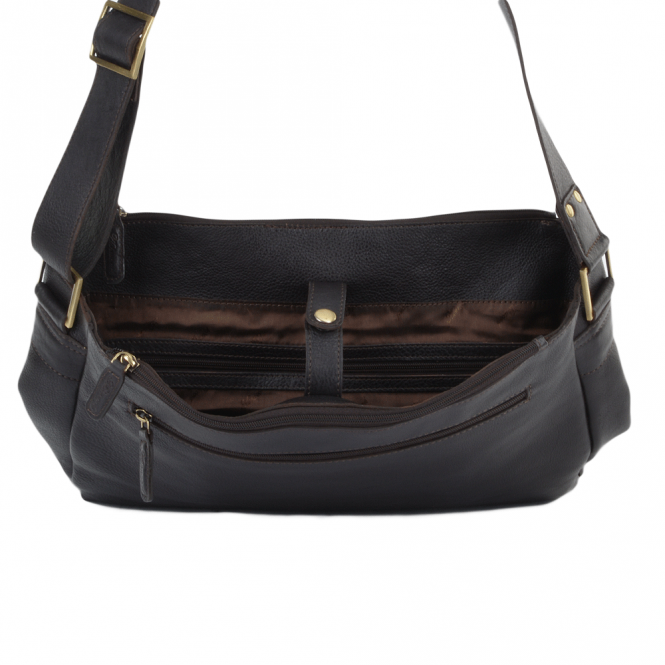 Ashwood Leather Five Pocket Carry All Leather Messenger Bag Brown/tum : Pedro