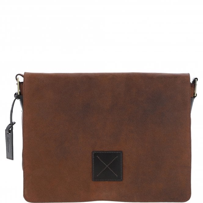Ashwood Leather Five Pocket Carry All Leather Messenger Bag Oily Brown : Peter