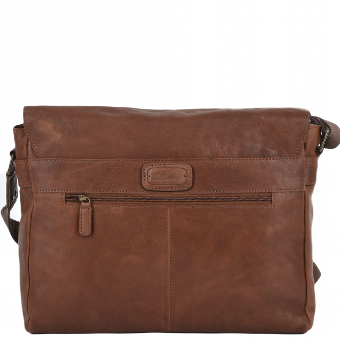 Ashwood Leather Five Pocket Carry All Leather Messenger Bag Tan/col : Pedro