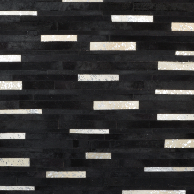 Ashwood Leather Hair On Hide Rug Neutral/Blk : Mehari