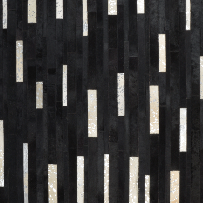 Ashwood Leather Hair On Hide Rug Neutral/Blk : Mehari