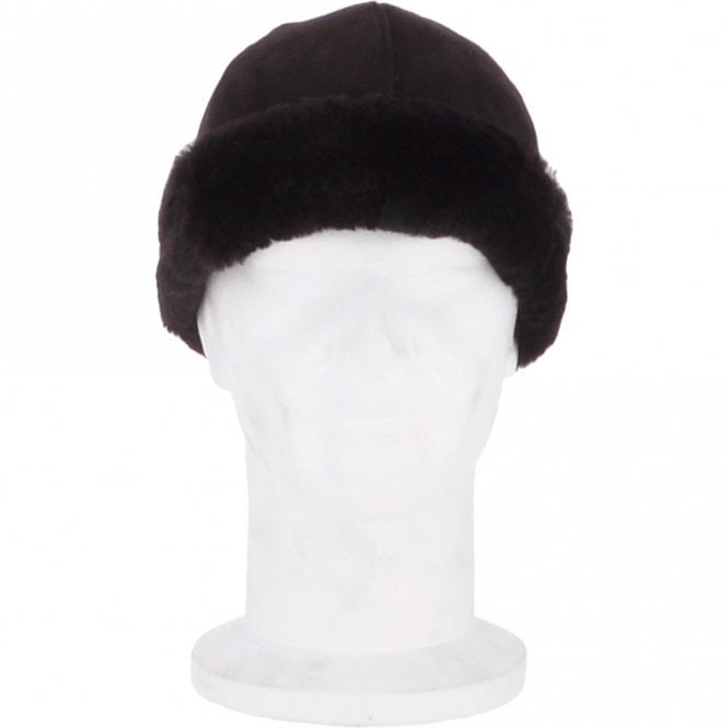 ashwood leather Ladies Luxury Sheepskin Hat Brown : Cahira