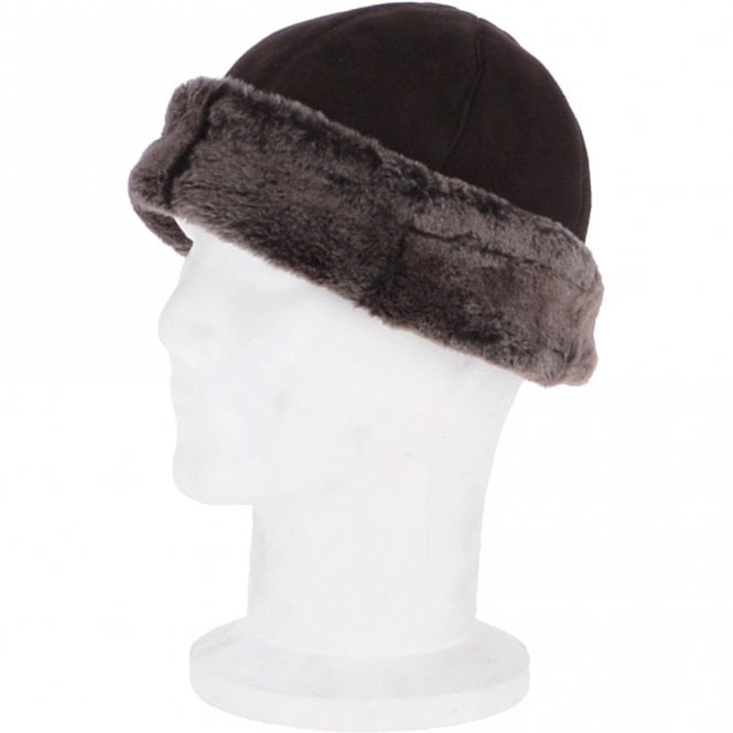 Ashwood Leather Ladies Luxury Sheepskin Hat Mid Brown: Cahira