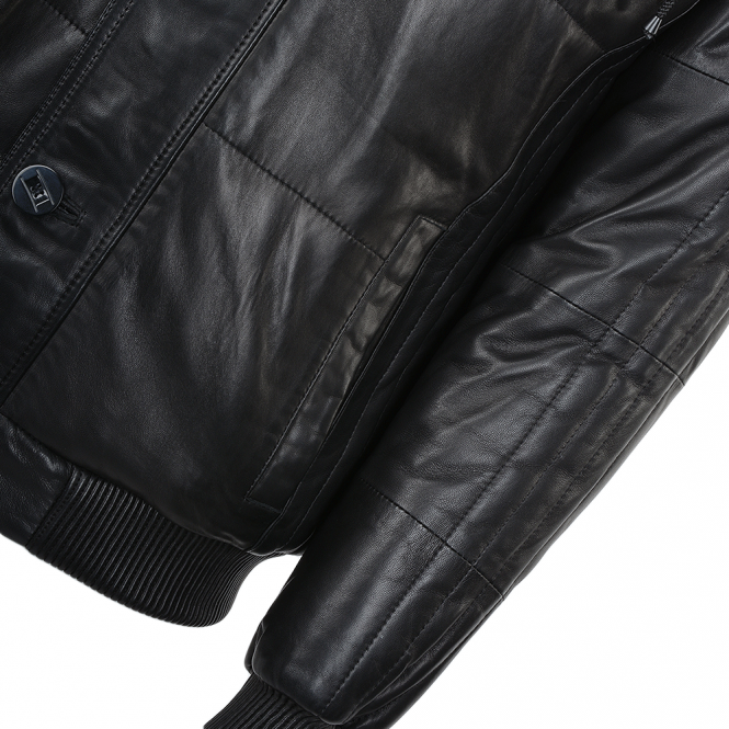Ashwood Leather Lambskin Leather And Sheepskin Lined Hooded Jacket : Odin