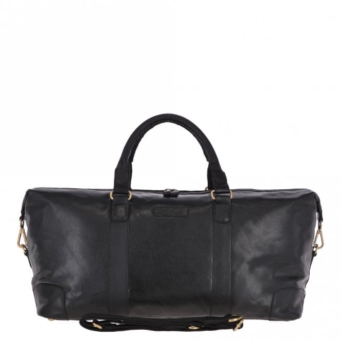 ashwood leather Large Leather Vintage Holdall Black : G-36