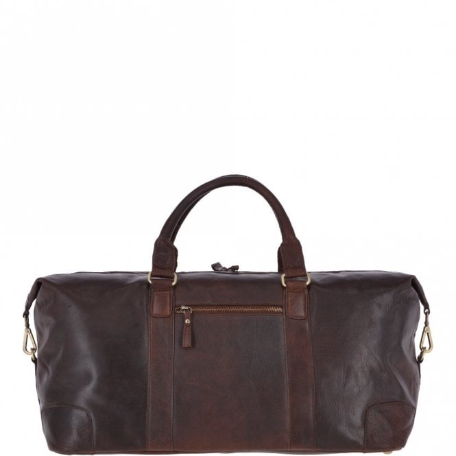 Ashwood Leather Large Leather Vintage Holdall Brandy : G-36