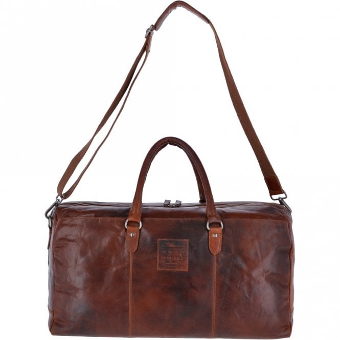 ashwood leather Large Leather Vintage Holdall Tan : F-87 ashwood leather Large Leather Vintage Holdall Tan : F-87