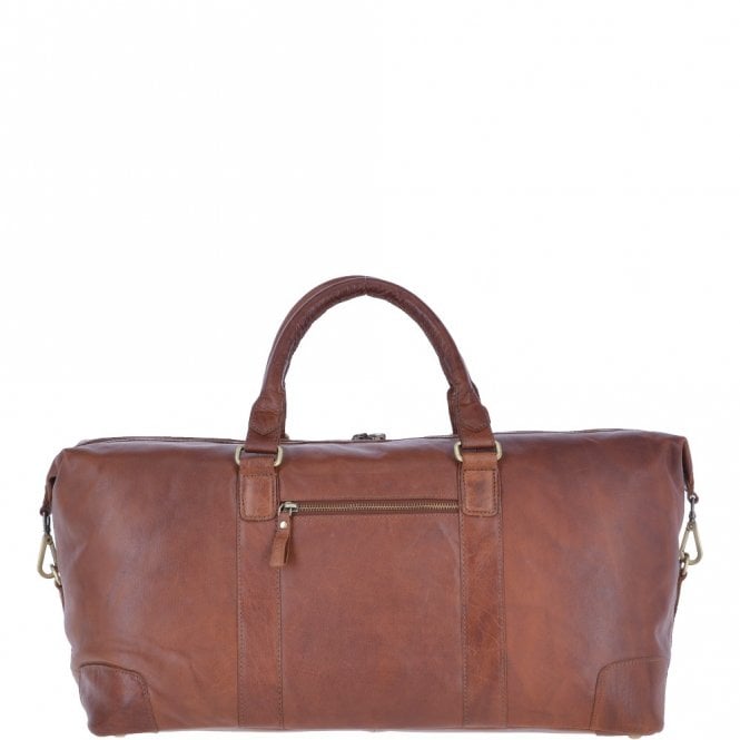 Ashwood Leather Large Leather Vintage Holdall Tan : G-36