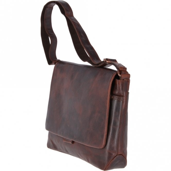 Ashwood Leather Large Leather Vintage Messenger Bag Tan : Robin