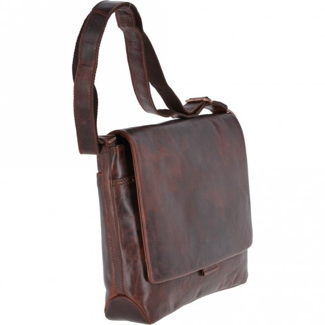 Ashwood Leather Large Leather Vintage Messenger Bag Tan : Robin