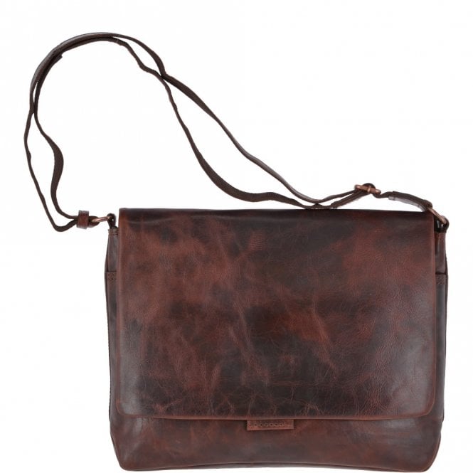 ashwood leather Large Leather Vintage Messenger Bag Tan : Robin