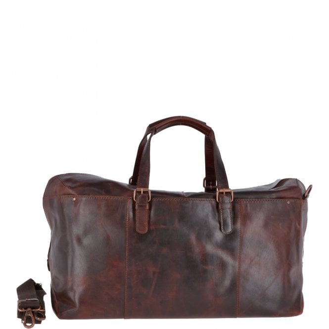 ashwood leather Large Leather Weekend Vintage Travel Bag Vintage Tan : Oliver