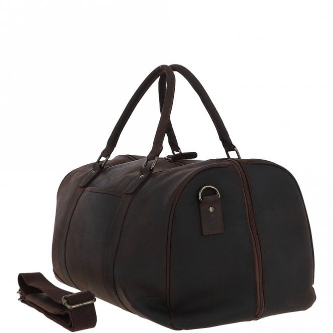 Ashwood Leather Large Vintage Leather Travel Holdall Brown: Jayden