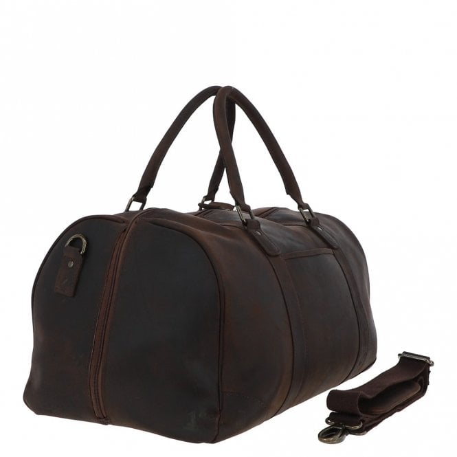 Ashwood Leather Large Vintage Leather Travel Holdall Brown: Jayden