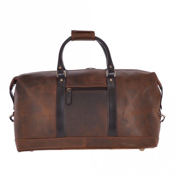 Ashwood Leather Large Vintage Leather Travel Holdall Brown: Marcus