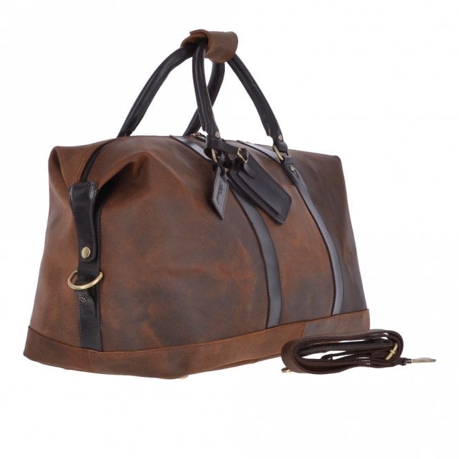 Ashwood Leather Large Vintage Leather Travel Holdall Brown: Marcus