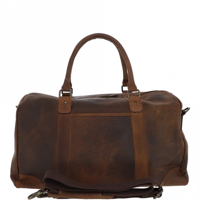 ashwood leather Large Vintage Leather Travel Holdall Tan: Jayden