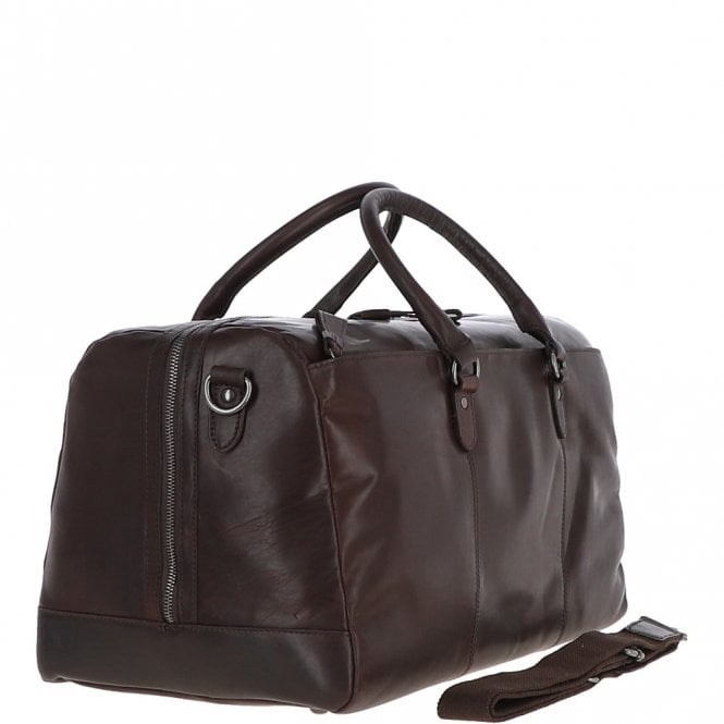 Ashwood Leather Large Waxy Leather Holdall Brown: W-76