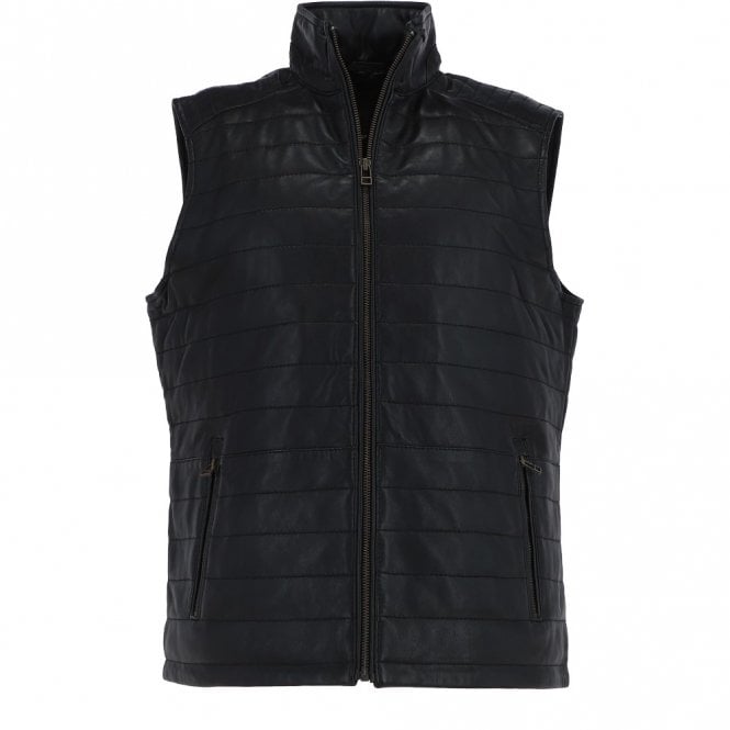 ashwood leather Leather Body Warmer Black: Massimo Gillet 1