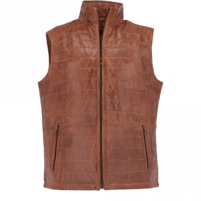 ashwood leather Leather Body Warmer Cognac: Massimo Gillet 1 ashwood leather Leather Body Warmer Cognac: Massimo Gillet 1
