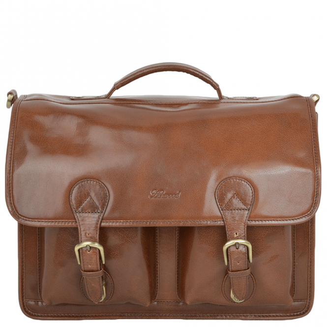 ashwood leather Leather Briefcase 8190 Chestnut/vt : 8190