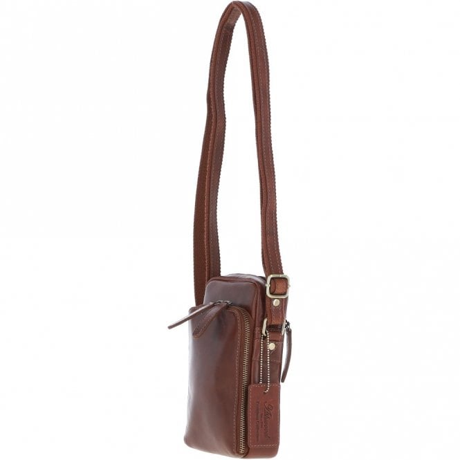 Ashwood Leather Leather Crossbody Smartphone Bag Chestnut: K-41