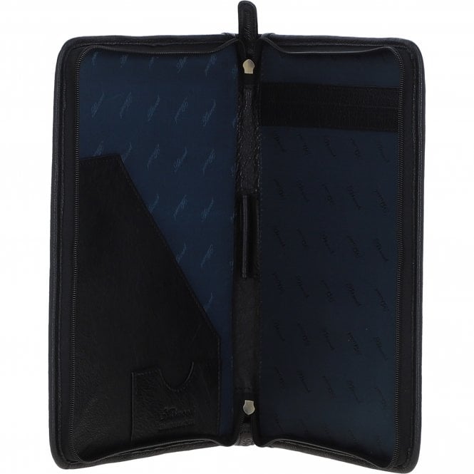 Ashwood Leather Leather Document Holder Black : A4 Sleeve