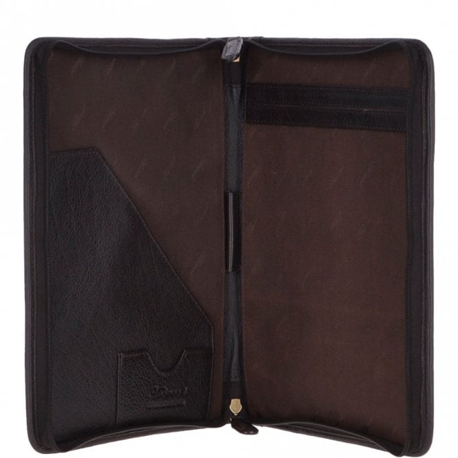 Ashwood Leather Leather Document Holder Brown : A4 Sleeve