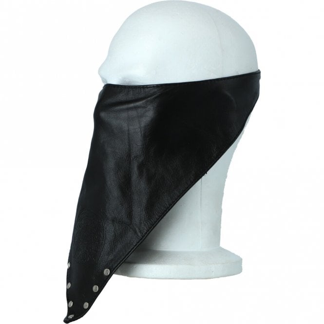 Ashwood Leather Leather Embossed Bandana Face Mask Black : Jose