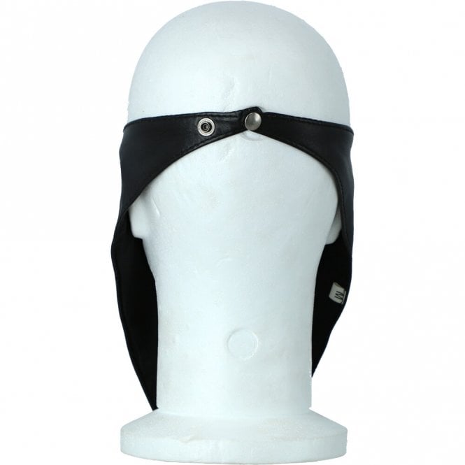 Ashwood Leather Leather Embossed Bandana Face Mask Black : Jose