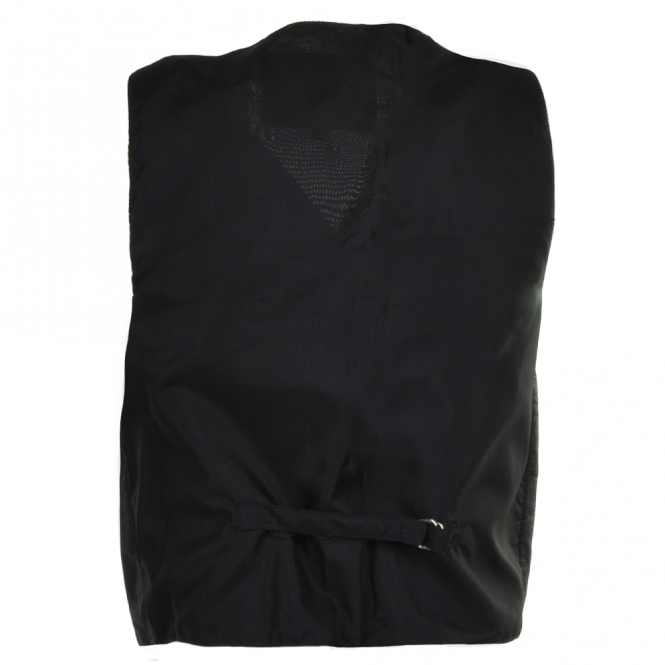 Ashwood Leather Leather Front Waistcoat Black : Thomas