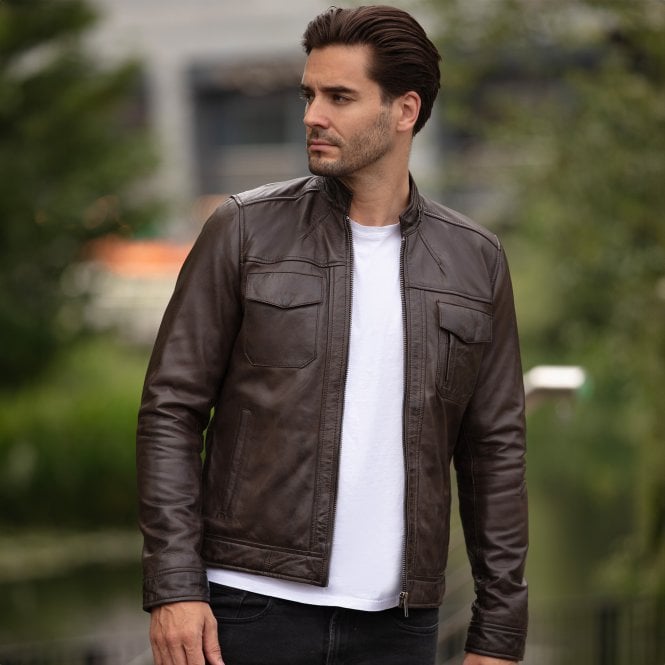 Ashwood Leather Leather Jacket Nevada Timber : Edinburgh