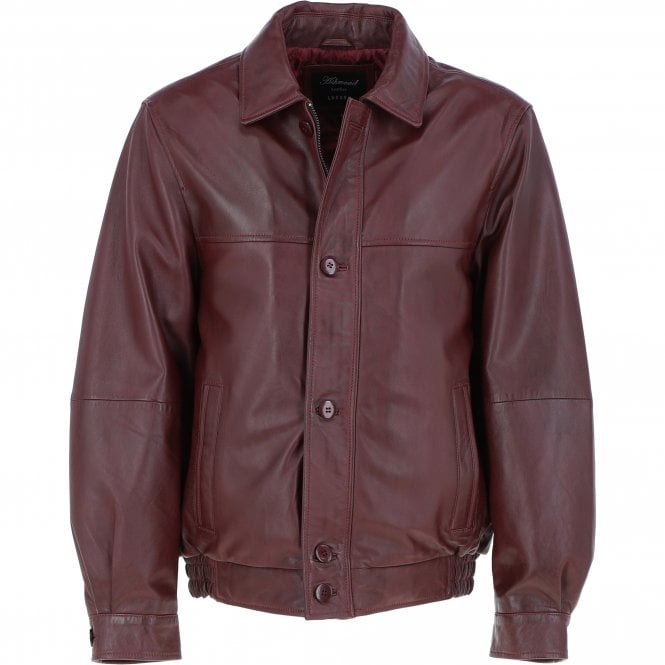 ashwood leather Leather Jacket Wax Burgandy : Ferdinand