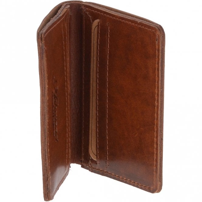 Ashwood Leather Leather Oily Hunter 6 Card Wallet Chestnut : 1886