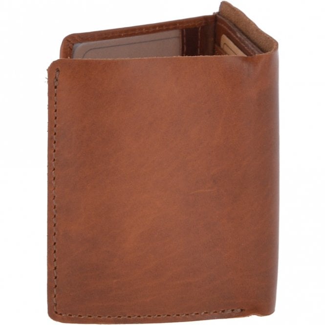 Ashwood Leather Leather Oily Hunter Bill Fold Card And Identification Wallet Chestnut : 1885