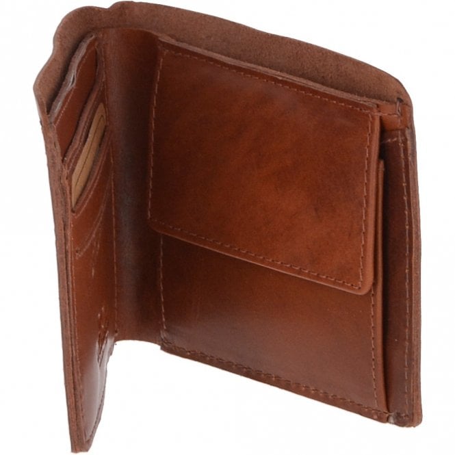 Ashwood Leather Leather Oily Hunter Wallet Chestnut With Coin Section : 1882