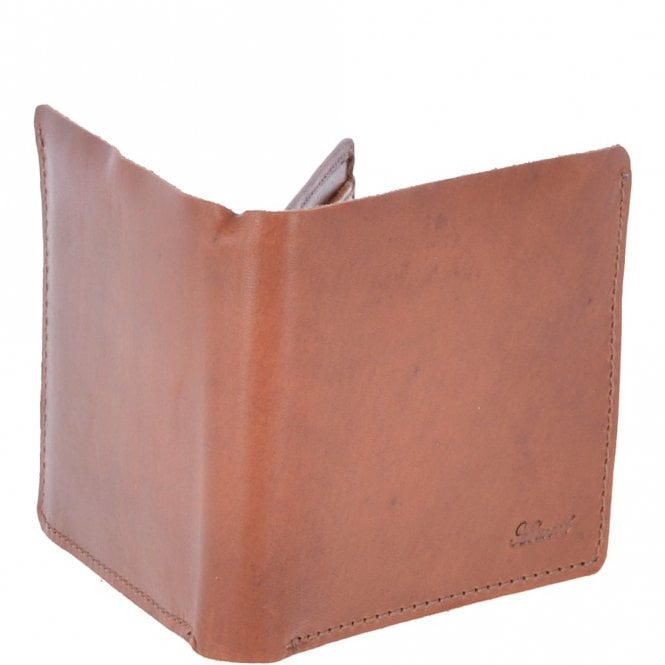 Ashwood Leather Leather Oily Hunter Wallet With ID And Coin Section Chestnut : 1884